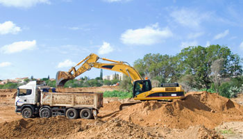 construction crane sand raw materials building builders